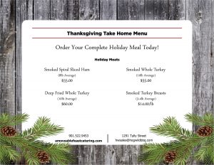 Thanksgiving Catering Memphis | A Moveable Feast Catering